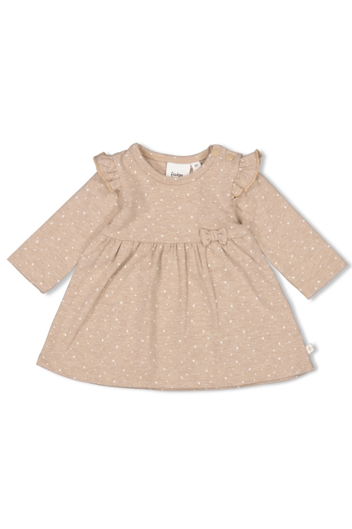 Feetje jurken 730 Taupe melange 51400501