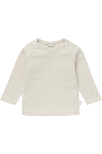 Noppies Hester Meisjes  Jongens Tee LS P611 Oatmeal
