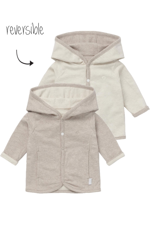 Noppies vesten P757 Taupe Melange 14N0311