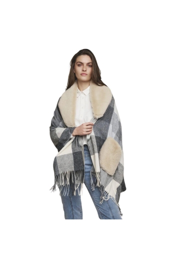 Rino en Pelle Cape of poncho