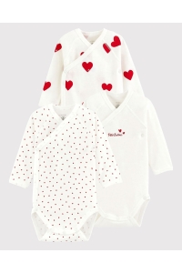Petit Bateau rompers 00 Blanc/Rouge A00AZ
