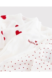 Petit Bateau rompers 00 Blanc/Rouge A00AZ