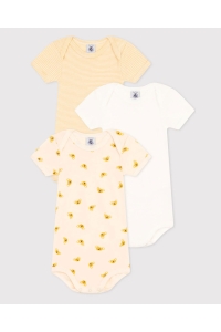 Petit Bateau rompers 00 Wit/Geel A09YP