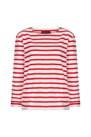 Red Button Pullover