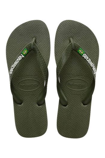 Havaianas Brasil Logo Green Olive/Green Olive