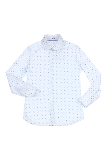 Gymp Gust Overhemd W-B White - Blue