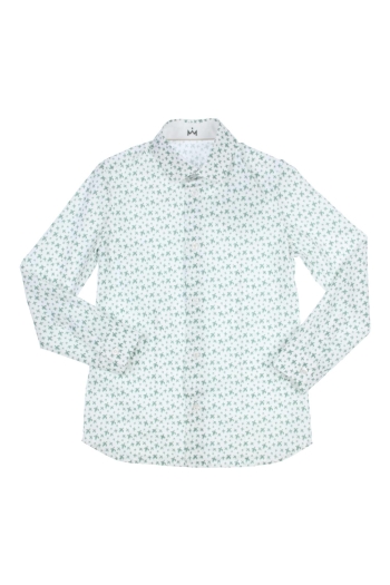 Gymp Kor Overhemd W-GN White - Green