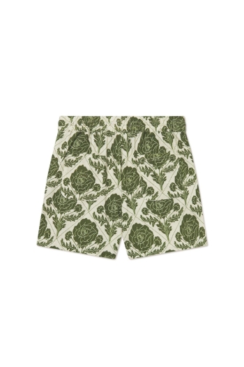 Les Deux Kids Lesley Flower Korte broek Vintage Green/Ivory