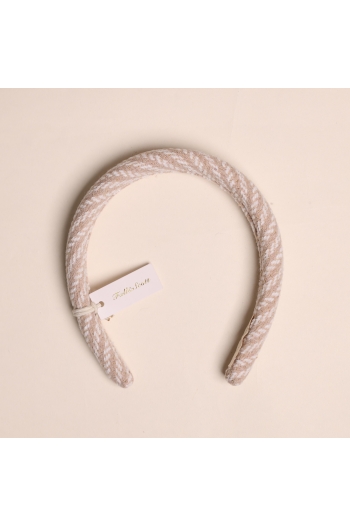 Fall & Scott Diadeem met tweed Light Beige